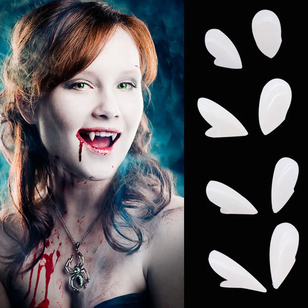 1PairsVampireFangsResinFangsDenturesHalloweenCostumeProps
