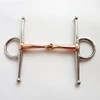 Stainless Steel Horse Bit Full Cheek Bit Horse Equipment 5 Inch Copper Mouthpiece Iron Plated Bit 2