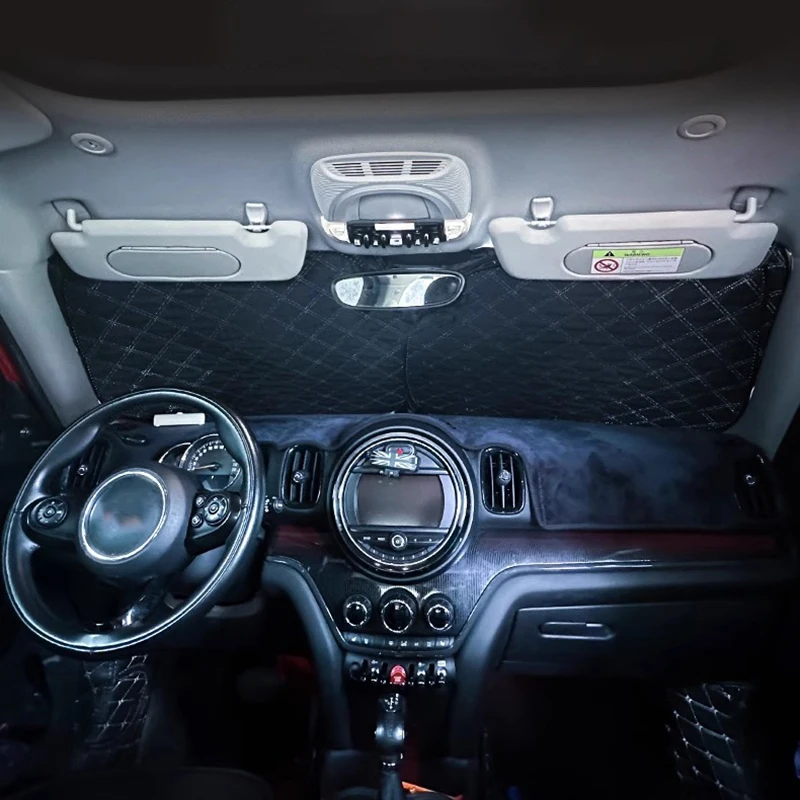 Car Front Window Sunshade Cover Sun Shade for Mini Countryman U25 F65 F66 F67 Cooper S E SE J01 EV 2025 Styling Accessories