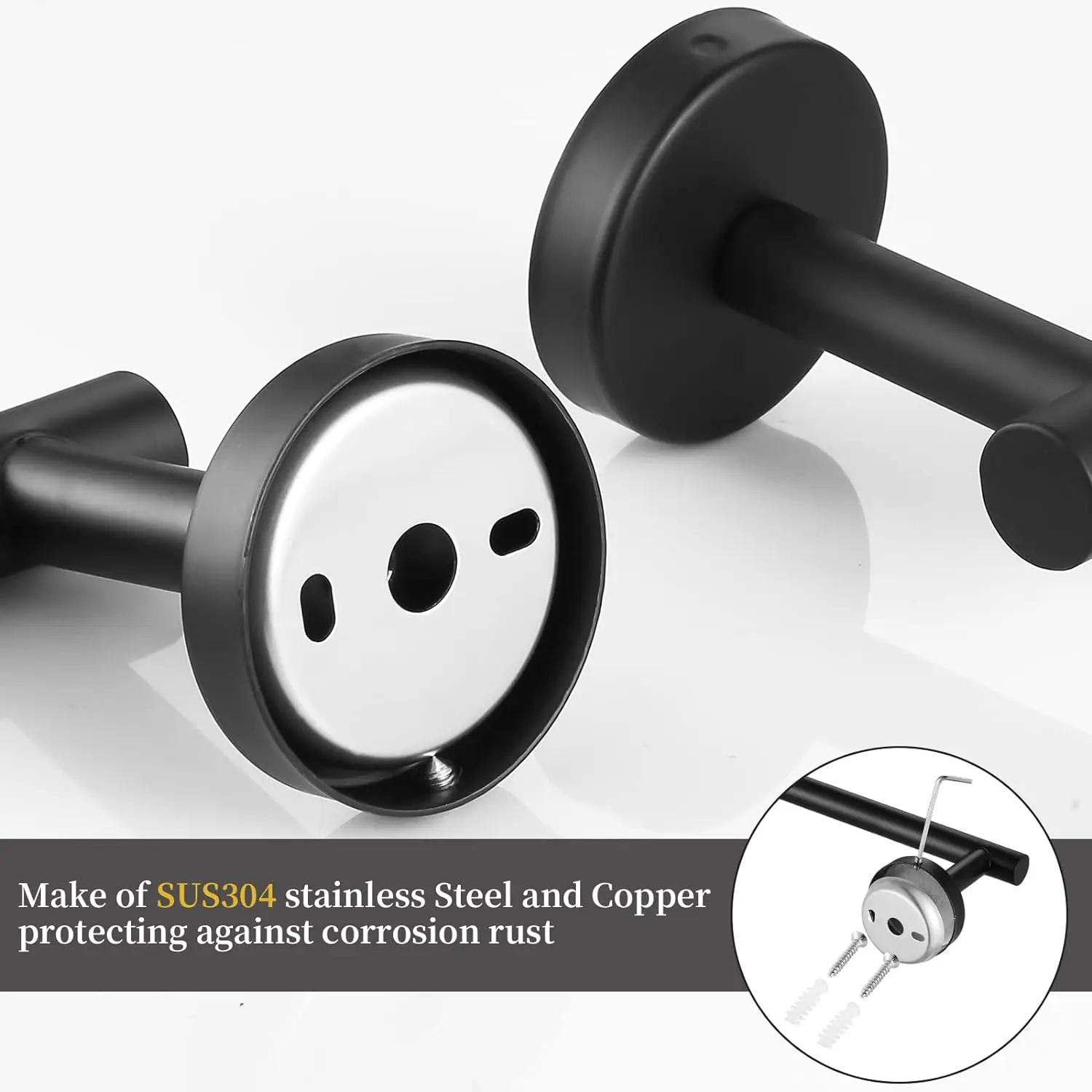 Bathroom Towel Holder Bathroom Towel Ring 5/7pcs Hardware Set