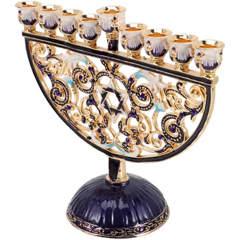 Elegant Metal Hanukkah Menorah 1