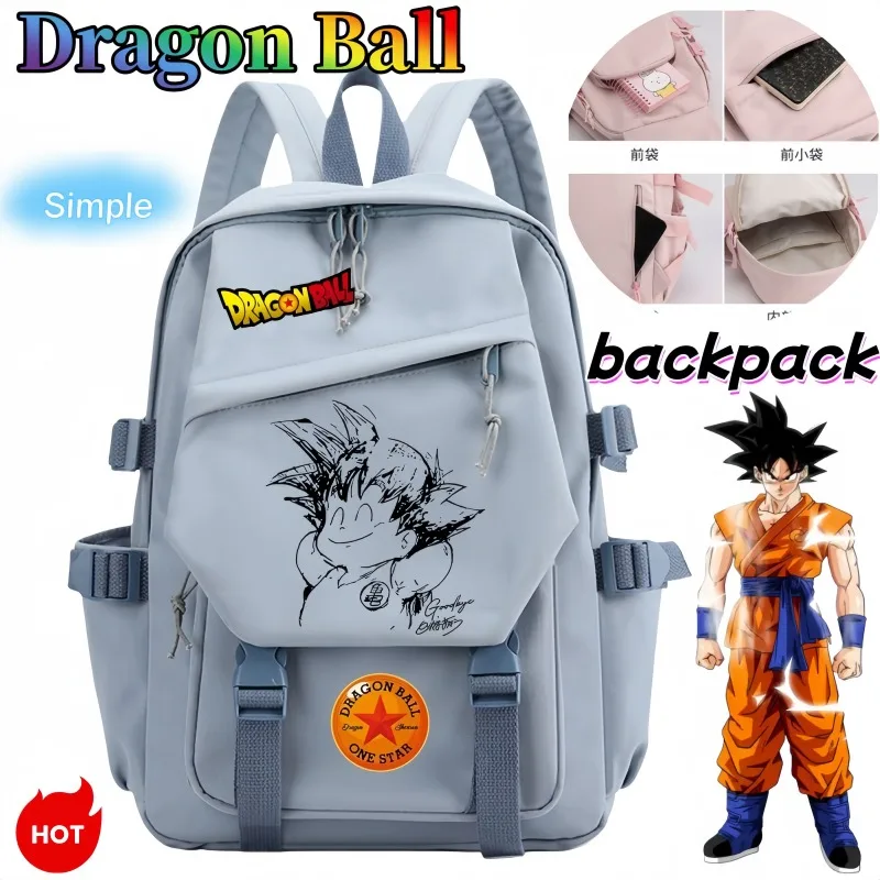 Dragon Ball Rucksack, Anime-Cartoon, personalisierbar, modisch, kreativ, große Kapazität, Umhängetasche, Geburtstagsgeschenk für Jungen und Mädchen