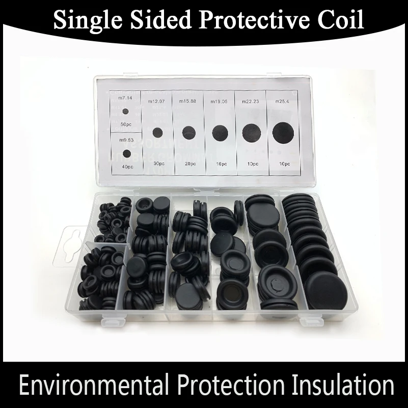 170pcs Rubber Grommet Assortment Firewall Hole Electrical Wire Grommet Gasket Kit for Wire Plug and Cable 7.4-25.4mm o ring