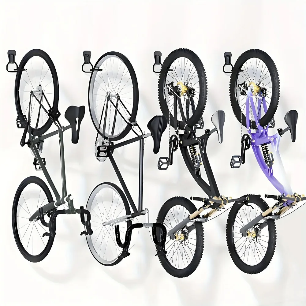 Bike Stands Wall Mount Bicycle Stand Holder Rack Hanger Hook Storage Garage Ceiling