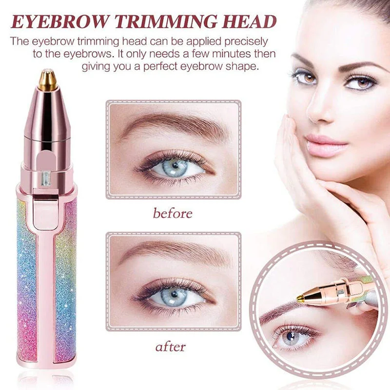Electric Hair Remover Replacement Head Shaver Electric Eyebrow Trimmer Mini Shaver Epilator Painless Women'S Shaving