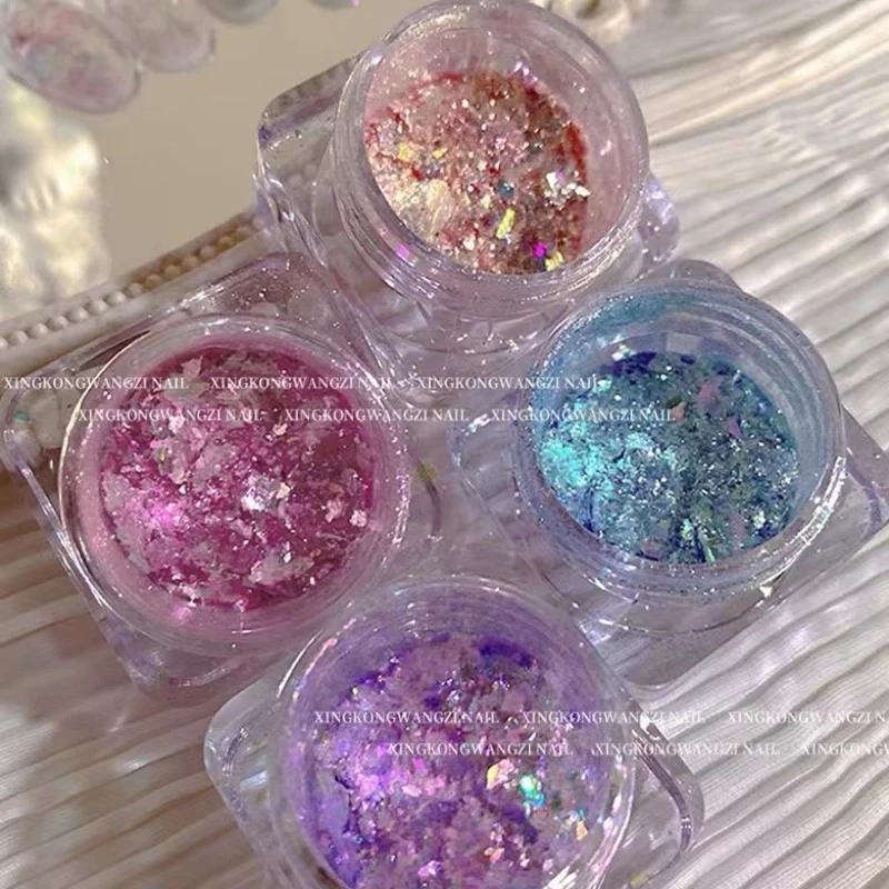 1Jar Aurora Opal Powder Ice Pool Powder Ultra-Sottile Polarizzato Dream Cloud Broccato Powder Gradient Symphony Snowflake Powder & * &