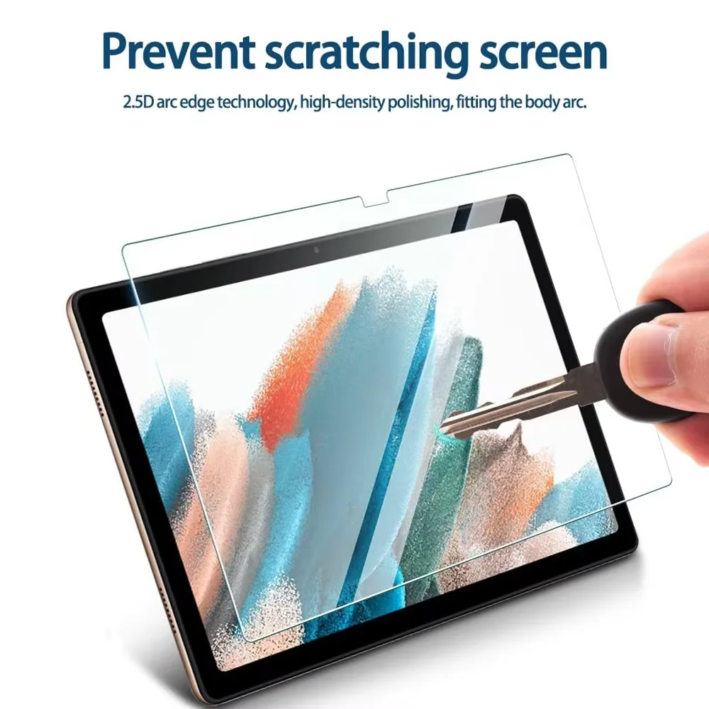 Premium Tempered Glass Screen Protector for 10.5 Inch Tablets - 2 Pack, Anti-Fingerprint Protective Film