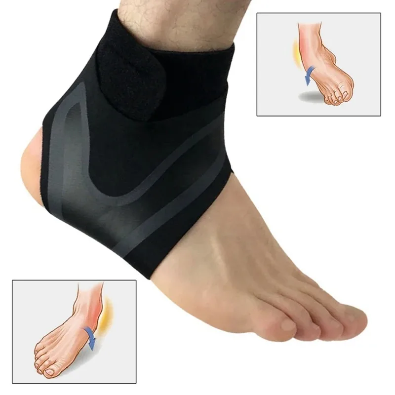 Ankle Support Brace Elasticity Free Adjustment Protection Foot Bandage for Sport Fitness