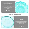 3Pcs Tray 24x3cm Random Color Practical Household Multi grids Plate Holder Storage ganizer Plastic Food Container Easter 4
