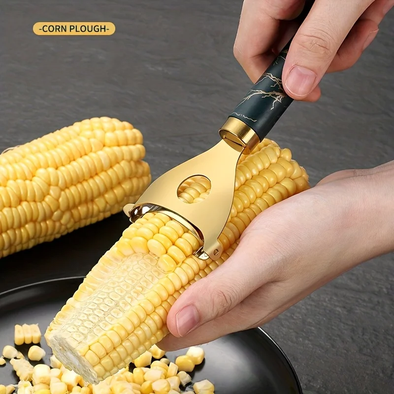 Stainless Steel Single Pack Corn Peeler - Corn Husker, Reusable Corn Sheller, Creative Multifunctional Kitchen Peeler