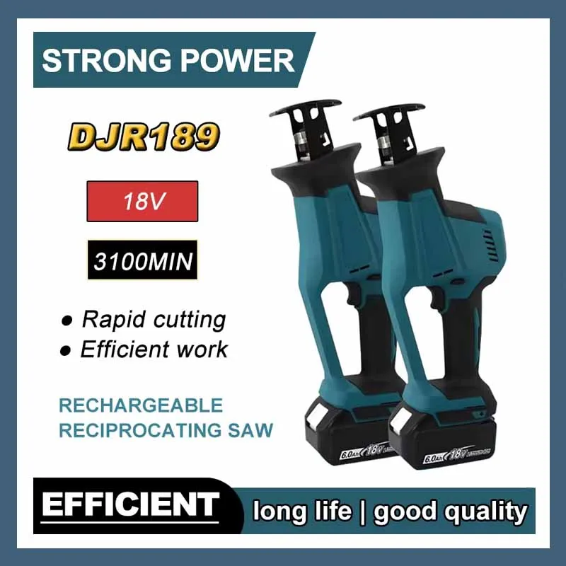 Fit Makita DJR189 18V Cordless Electric Reciprocating Saw Brushless Rechargeable