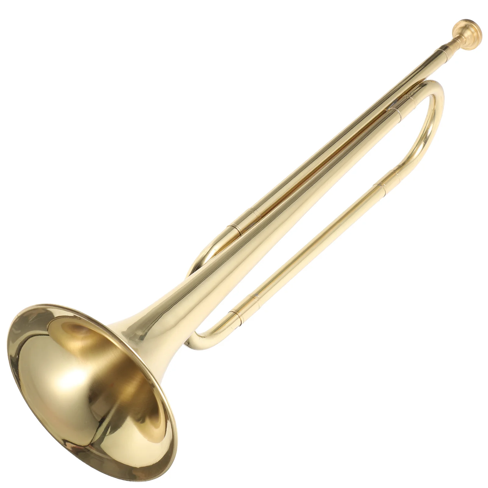 Golden Brass Trumpet Instrument for Youth Students Key Horn Stage Performance Decorative Gift for Music Lovers Home Office