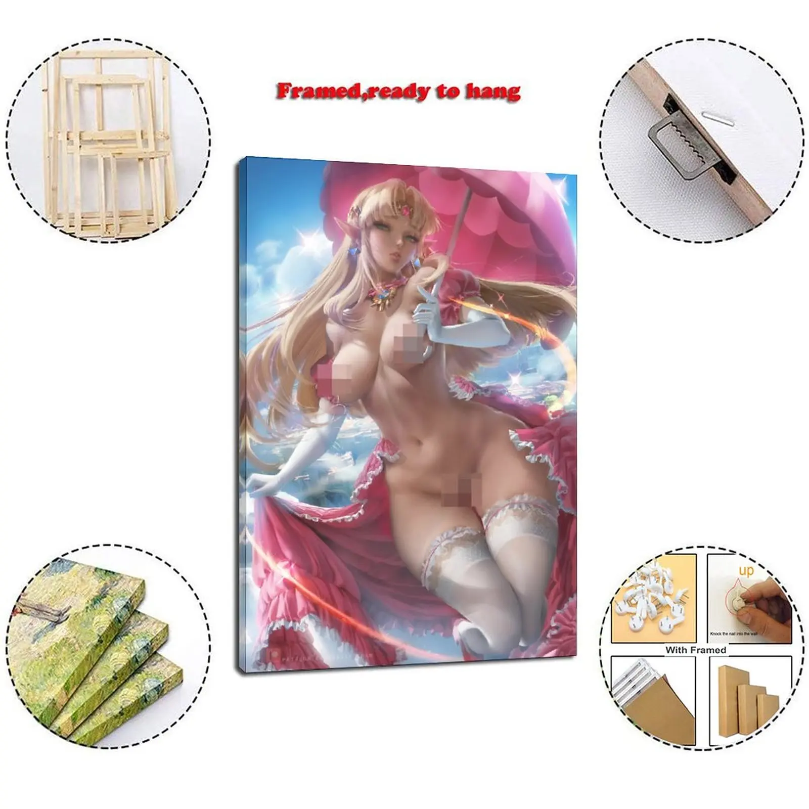 18R Anime Nude Girl Erotic Adult Princess Zelda Canvas Art Poster and Wall  Art Picture Print Modern Family Bedroom Decor Posters - AliExpress