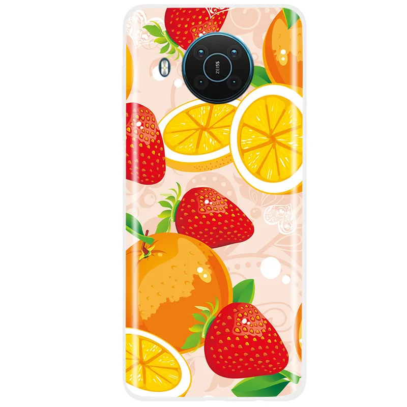 Soft Phone Case For Nokia X10 Case Cute Silicone Case For Nokia X10 TA-1350 TA-1332 Soft Case For NokiaX10 X 10 Coque Fundas neck pouch for phone