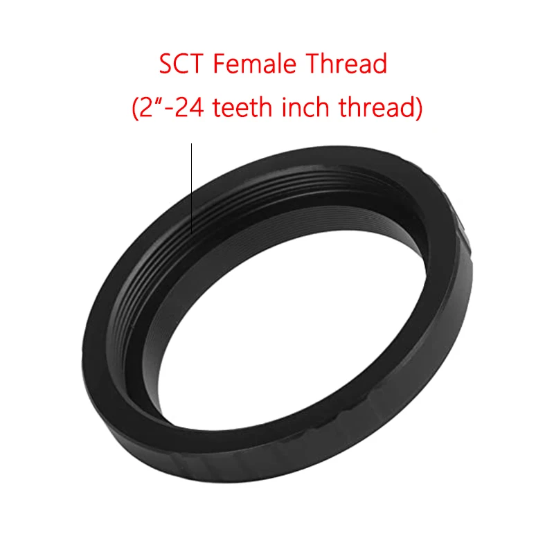 Фото SCT-M42/M48,SCT Female To (M42/M48)x0.75 Male Thread Adapter For C 5, 6, 8 With 9,25, 11, 14 Шмидт Cassegrain Telescope Metal №2