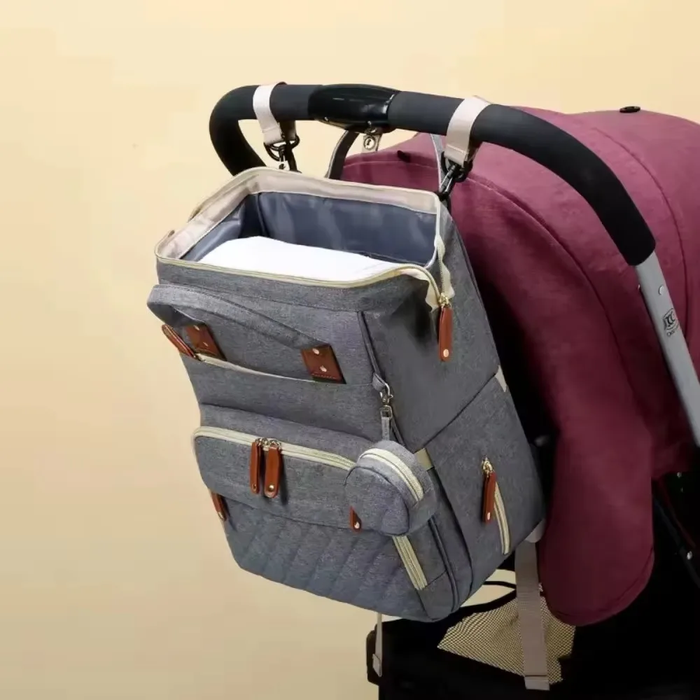 Baby diaper backpack toddler diaper backpack with changing pad mom and dad travel large capacity baby bag