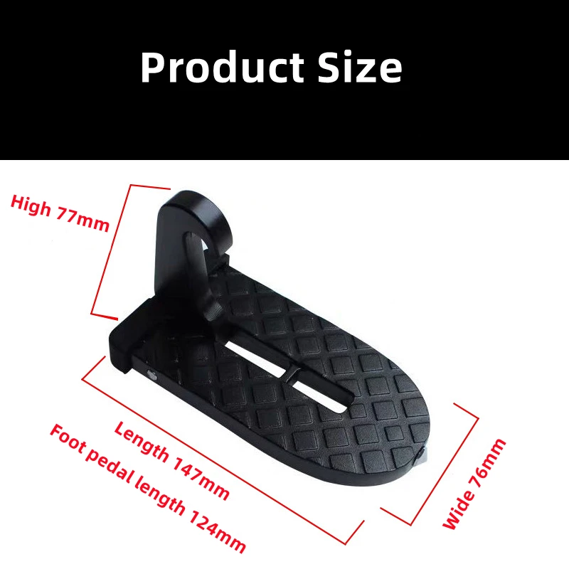 Foldable Car Roof Rack Step Car Door Step Multifunction Universal Latch  Hook Foot Pedal Aluminium Alloy Safety car accessories