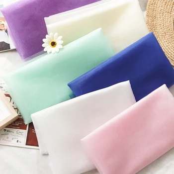 Soft Transparent Organza Fabric – Wedding & DIY Decoration Cloth 3