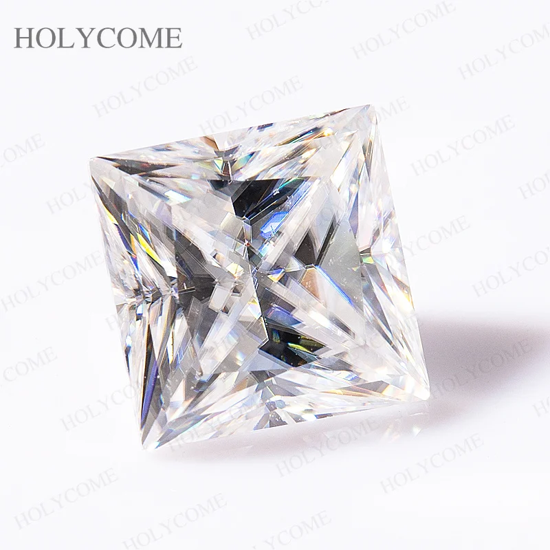 진짜 100% 모이사나이트 스톤 D 컬러 0.15-5ct 프린세스 컷 공장 도매 루스..