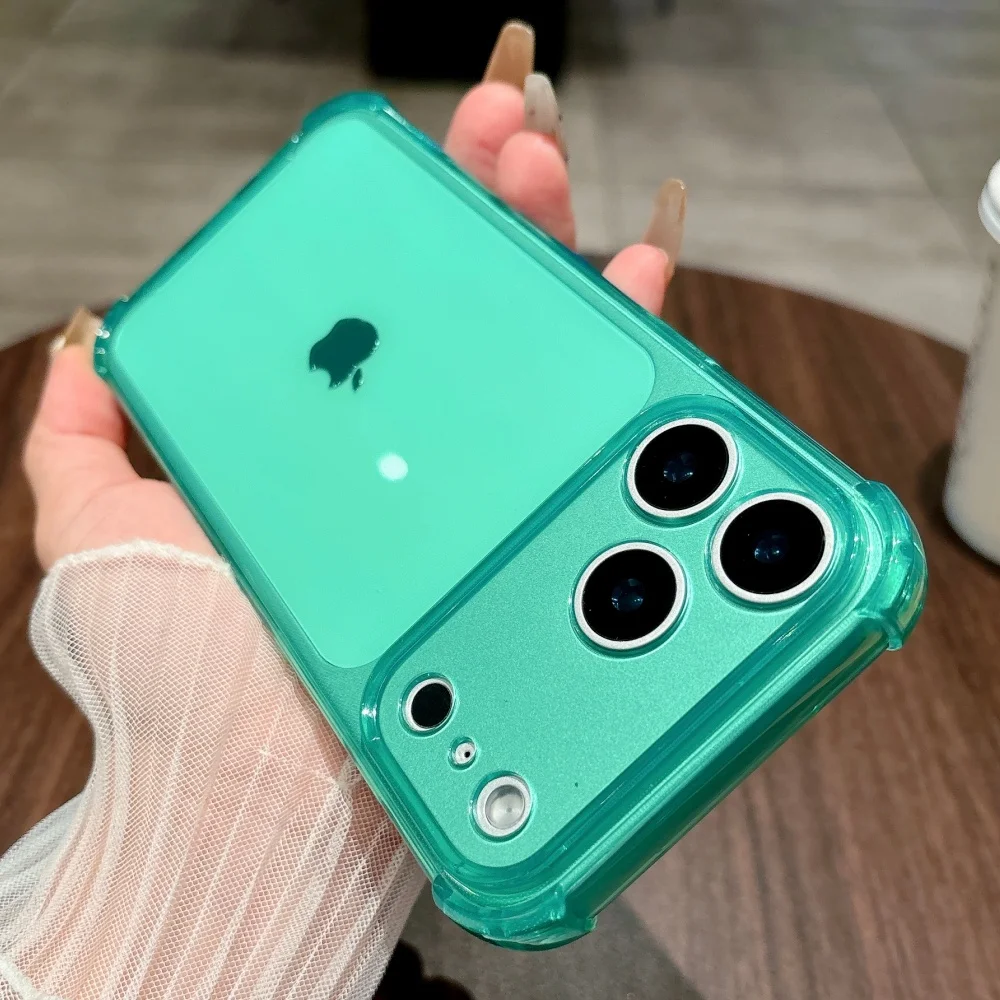 รูปสินค้า เคสป้องกันกระแทกสีสะท้อนแสงสำหรับ iPhone 17 Pro Max พร้อมป้องกันกล้อง