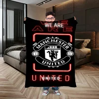 Manchester United Football Club Blanket Bed Throw Blankets for Adults Interior for Home Fluffy Soft Blankets Sofa Decoration 1
