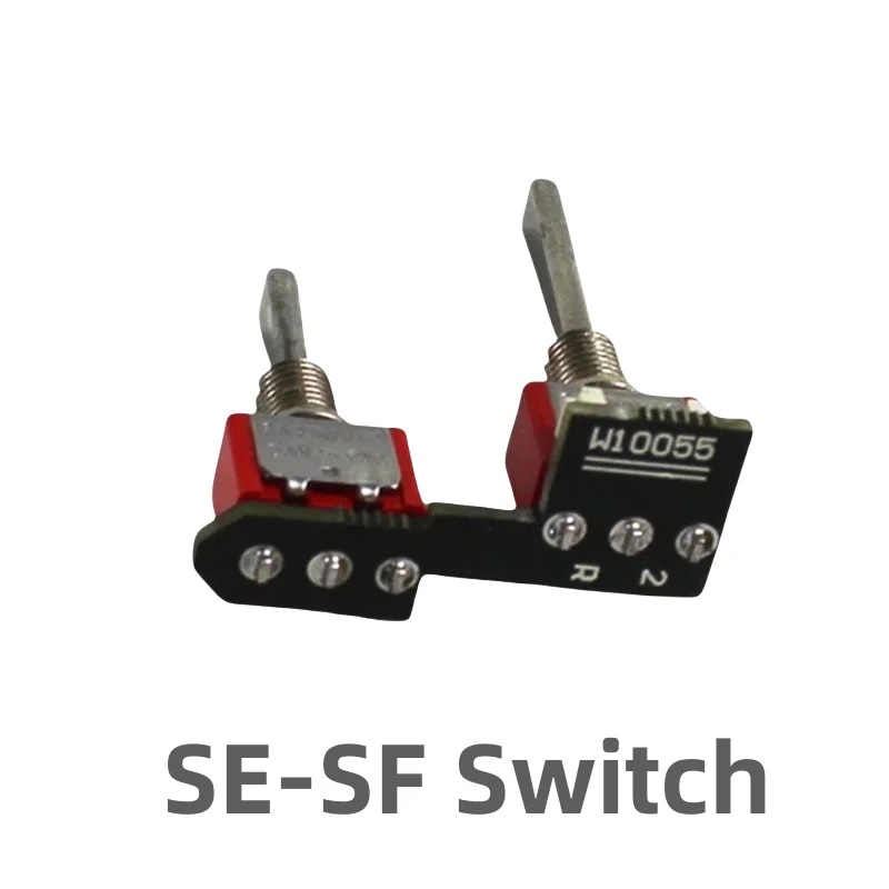 Vue de côté de l'interrupteur toggle métal pour Radiomaster TX16S TX18S, avec levier et base filetée.
