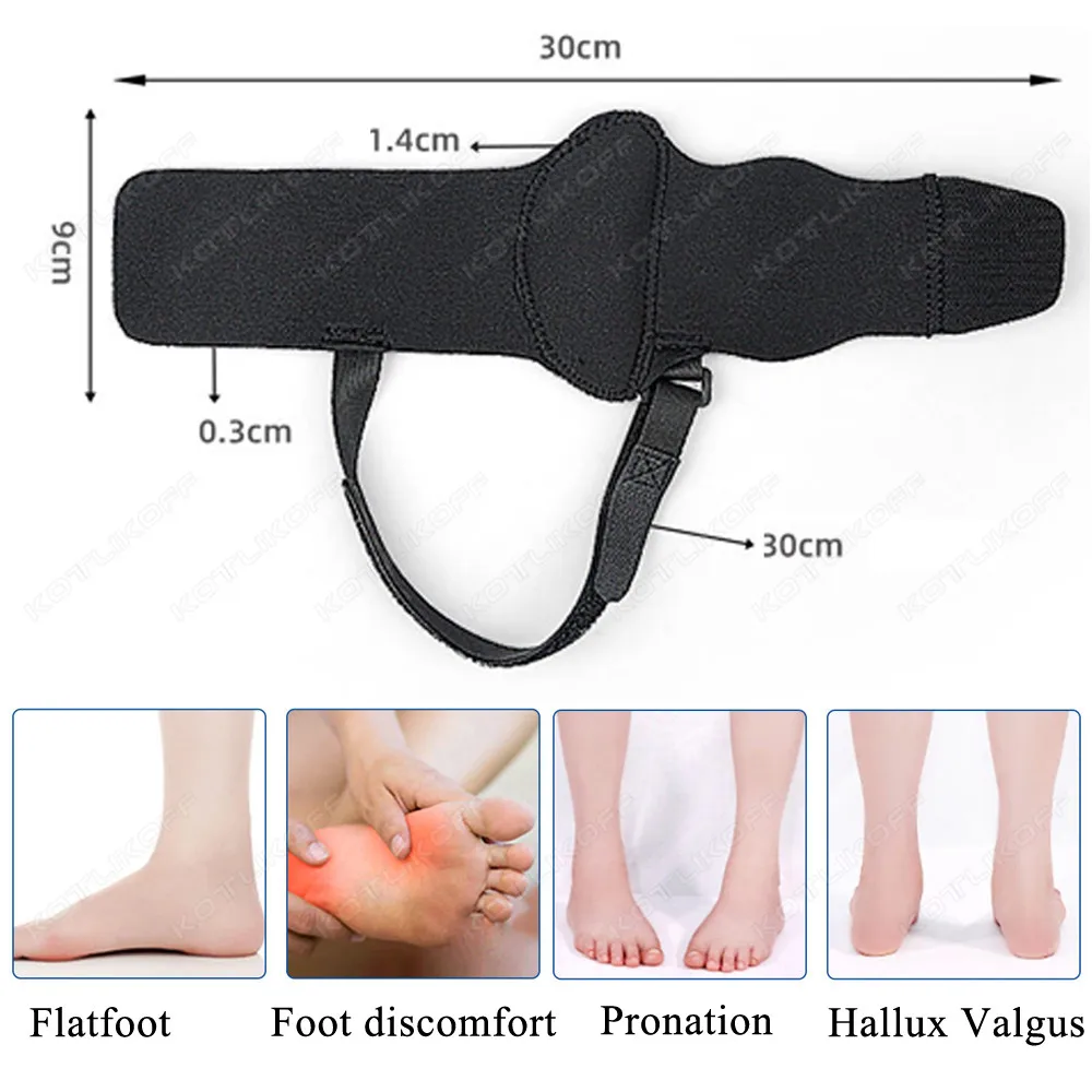 Sports Orthotics Insoles Inserts For Flat Feet Gel Comfort Foot Orthotic Pads Fit In Slippers/Sandals Arch Support Bandage