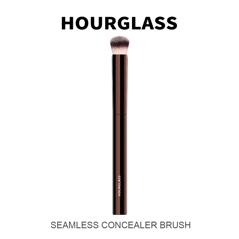 Фото Бесшовная Кисть для макияжа Hourglass No.19, кисть для консилера, мягкие волосы из волокна, модный макияж для женщин, кисти для макияжа №4