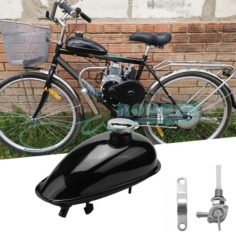 REEMO Serbatoio Benzina Completo Per Mini Moto 43-49cc - Include Rubinetto, Filtro E Tubi Di Ricambio