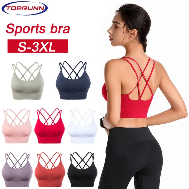 Fitness Yoga Bra Cross Back, Cross Back Bra Sport