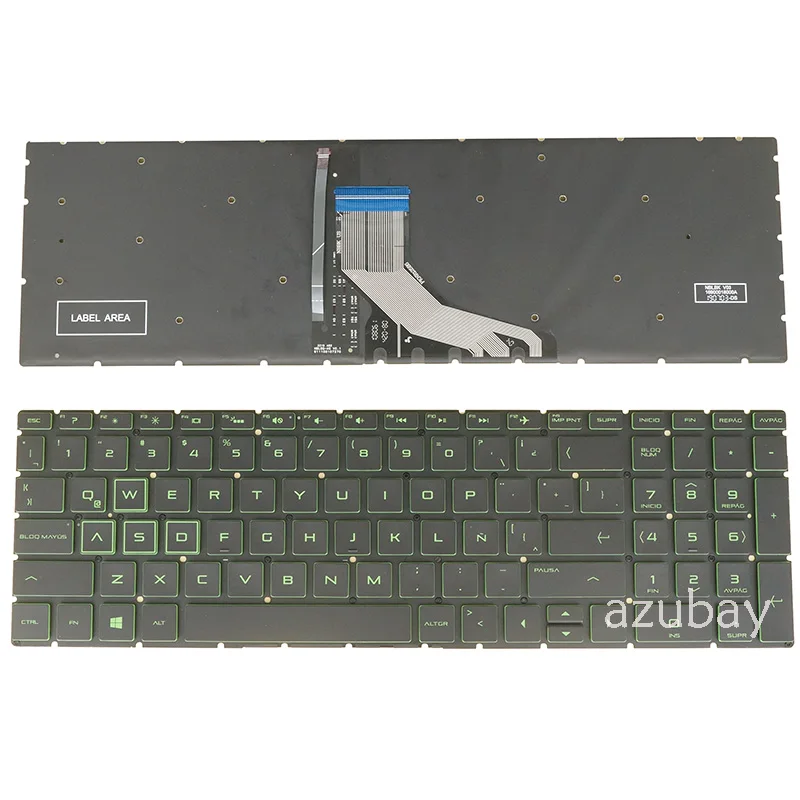 Teclado Espanhol para hp Pavilion Gaming 16-a0000 15t-cx0000 15t-dk0000 15- Ec1026la Ec1030la Ec1031la Ec1032la Retroiluminado la - Imagem 6