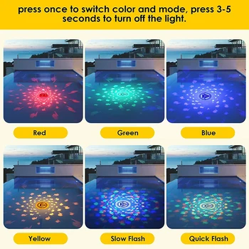 Baby Bath Toy Underwater LED Lights for Bath Waterproof for Hot Tub Pond Pool Fountain Waterfall Aquarium Kids Pool Toy Up Decor 3