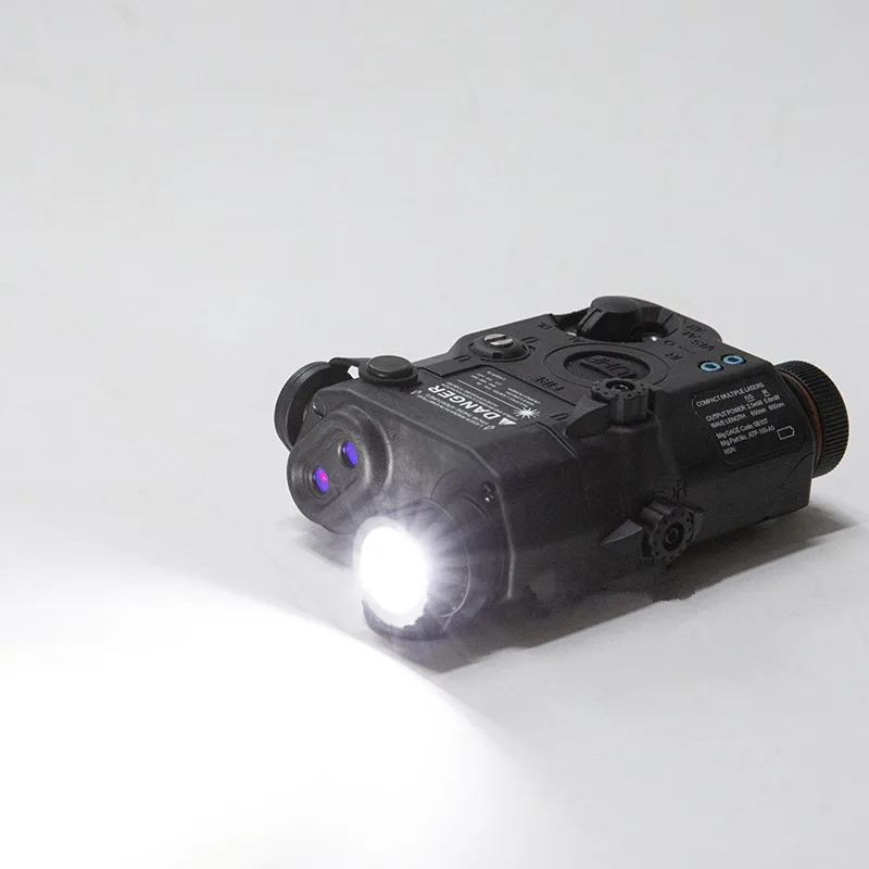 PEQ-LED Gun Light with Red Dot Laser Indicator, IR Signal, Hunting Rifle, UHP LA5-A 15, New Version,