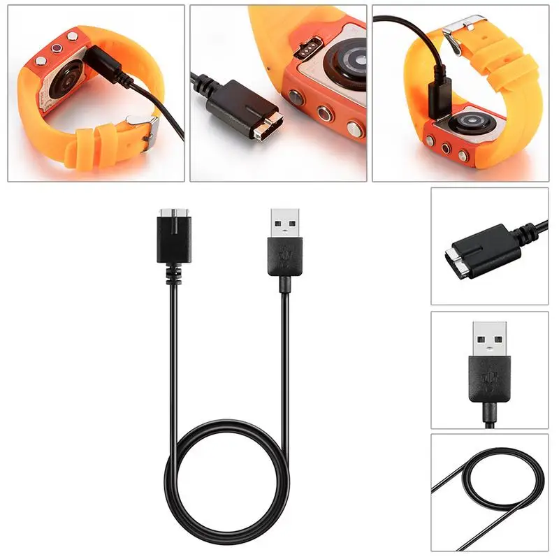 

USB-кабель для быстрой зарядки, USB-кабель для зарядки, провод для Polar M430 GPS, аксессуары для бега и часов, 1 м/3,28 фута