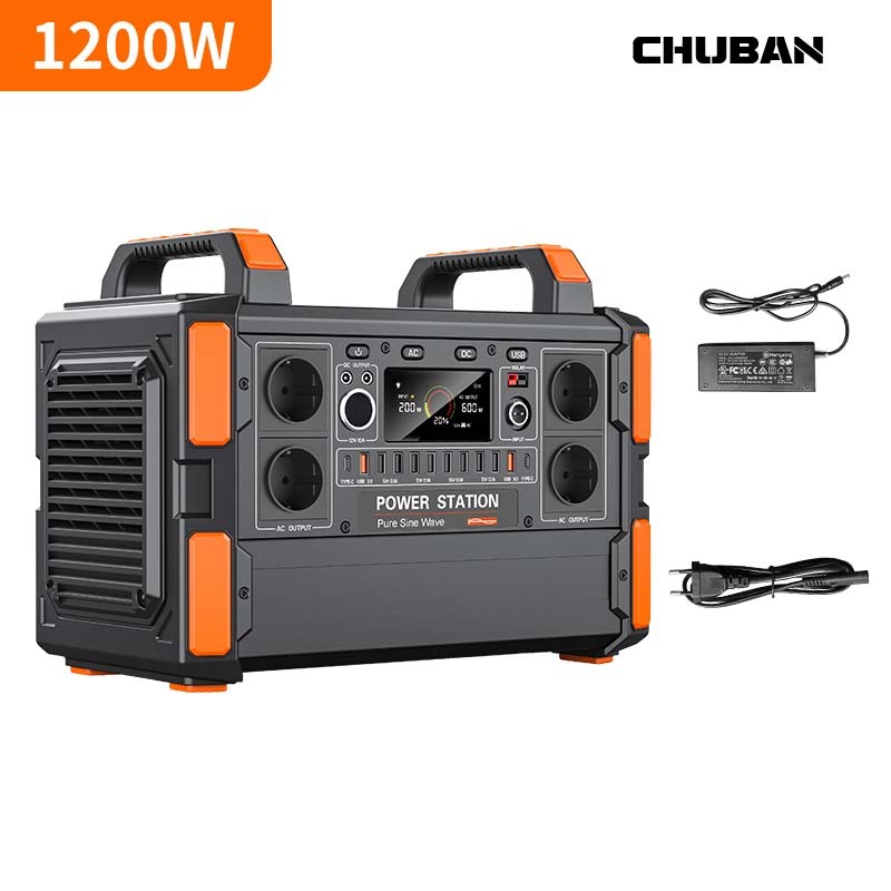 Portable Power Station 1200W Lifepo4 Battery for Camping 600W Generators Portable Travel Power Outdoor Power Supply Equipment
