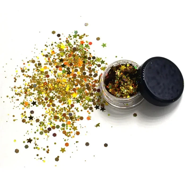 Eyeshadow Flash Powder Concert Hair Face Body DIY Painting Makeup Glitter Nail Art Sequins Sparkly Manicures Decoration 3