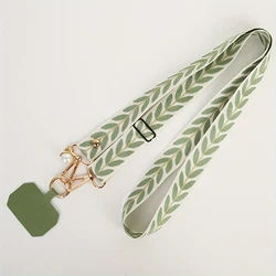 Universal Adjustable Anti - Loss Pearl Pendant Phone Lanyard with Strap (Green)