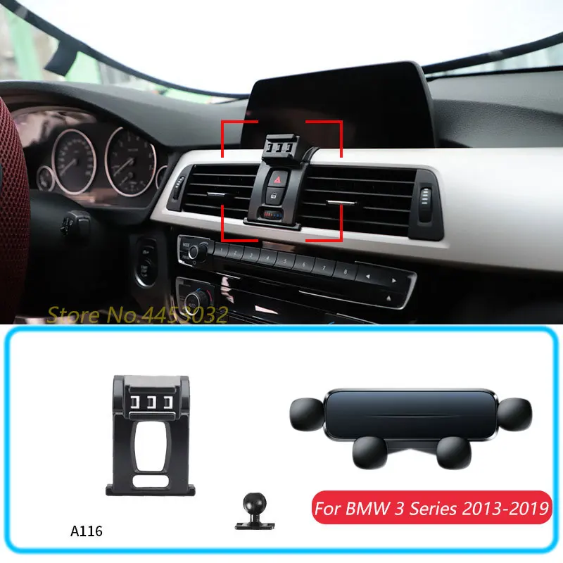 

Автомобильный держатель для телефона для BMW F30 F31 3 серии 2013-2019 гравитационная подставка с горизонтальным креплением GPS мобильный кронштейн аксессуары с B