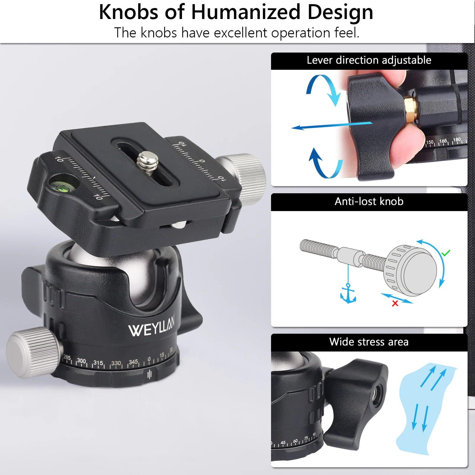Tripod Head Universal Ball Head All Metal Low Profile Panoramic Video Ballhead Quick Release Plate for Tripod DSLR Monopod EH30S tripod ball head cold shoe ball head camera panoramic head