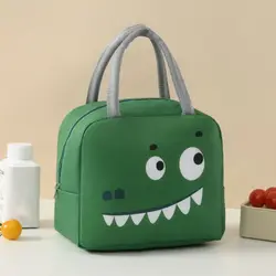 Stylish Cartoon Oxford Cloth Insulated Lunch Tote Bag (8)
