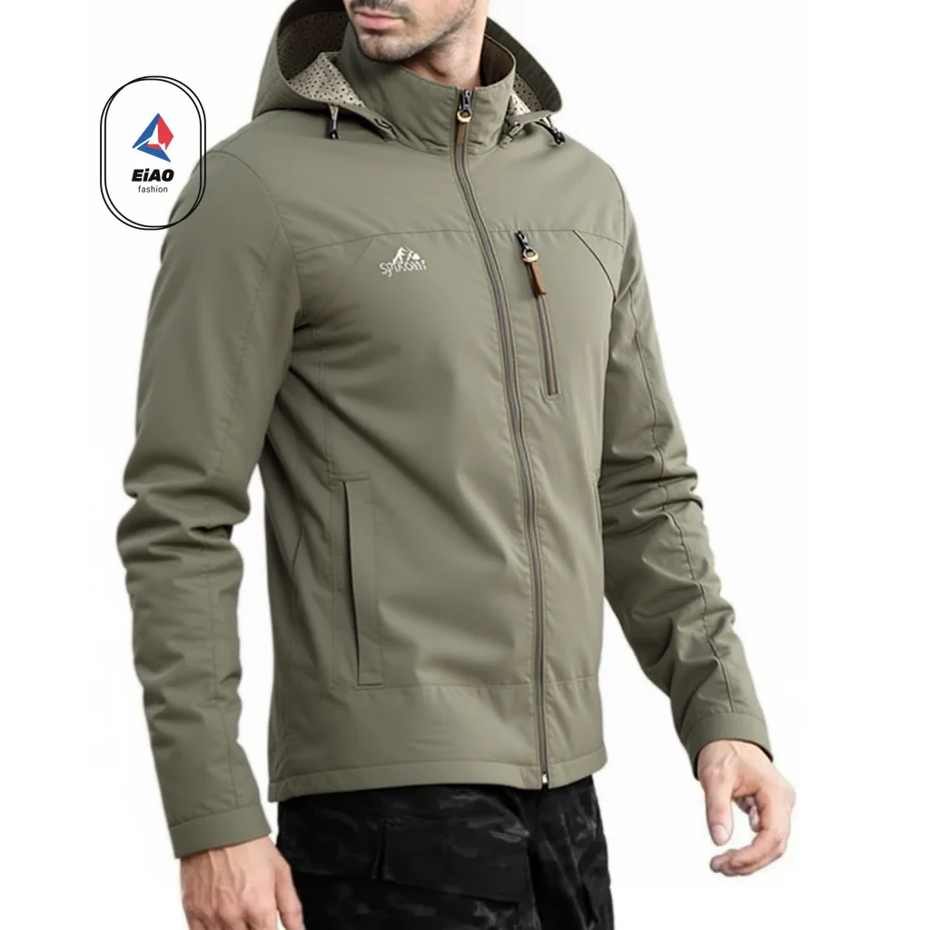Gorpcore Jacket Men's Military Tactical Hunting Jacket Men's Autumn Casual Waterproof Windbreaker Men's Coat Pocket Work Clothes