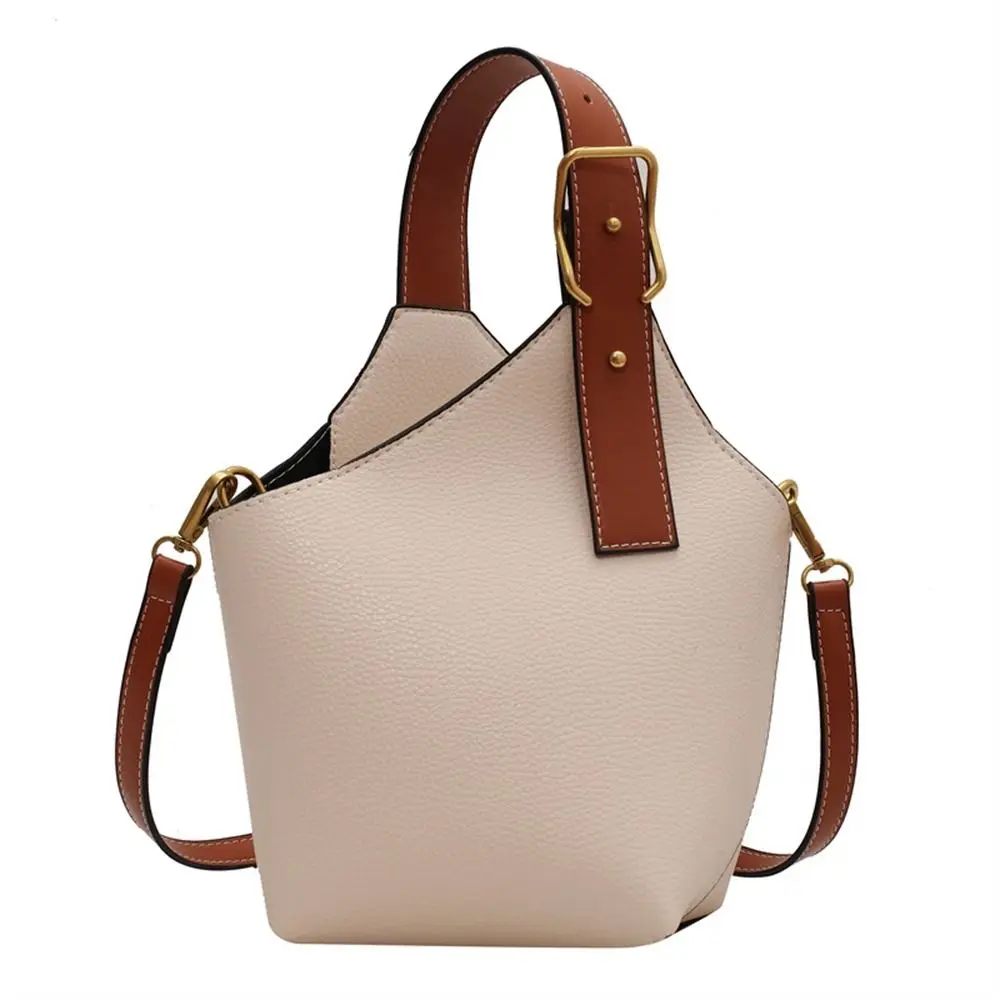 French Messenger Bag Women Crossbody Bag Mobile Phone Bag Bucket Bag Female Handbag PU Leather Handbag Shoulder Bag