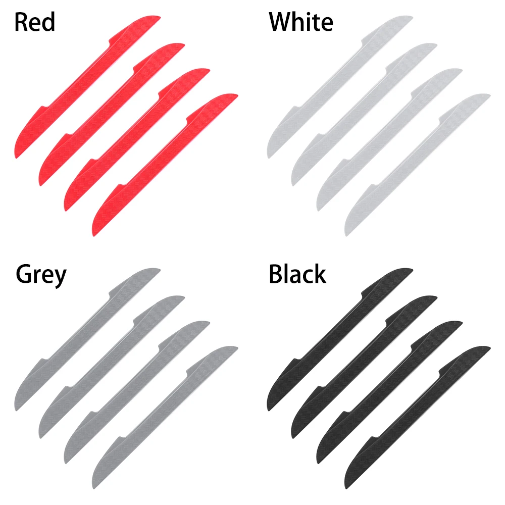 Premium Car Door Edge and Handle Protection Set - 4-Piece 3D Bumper Guard Kit