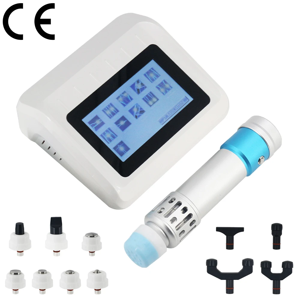 

Аппарат для ударно-волновой терапии для лечения Эда и облегчения боли в плечах, 11 функций, хиропрактика 250MJ, расслабляющий массажер