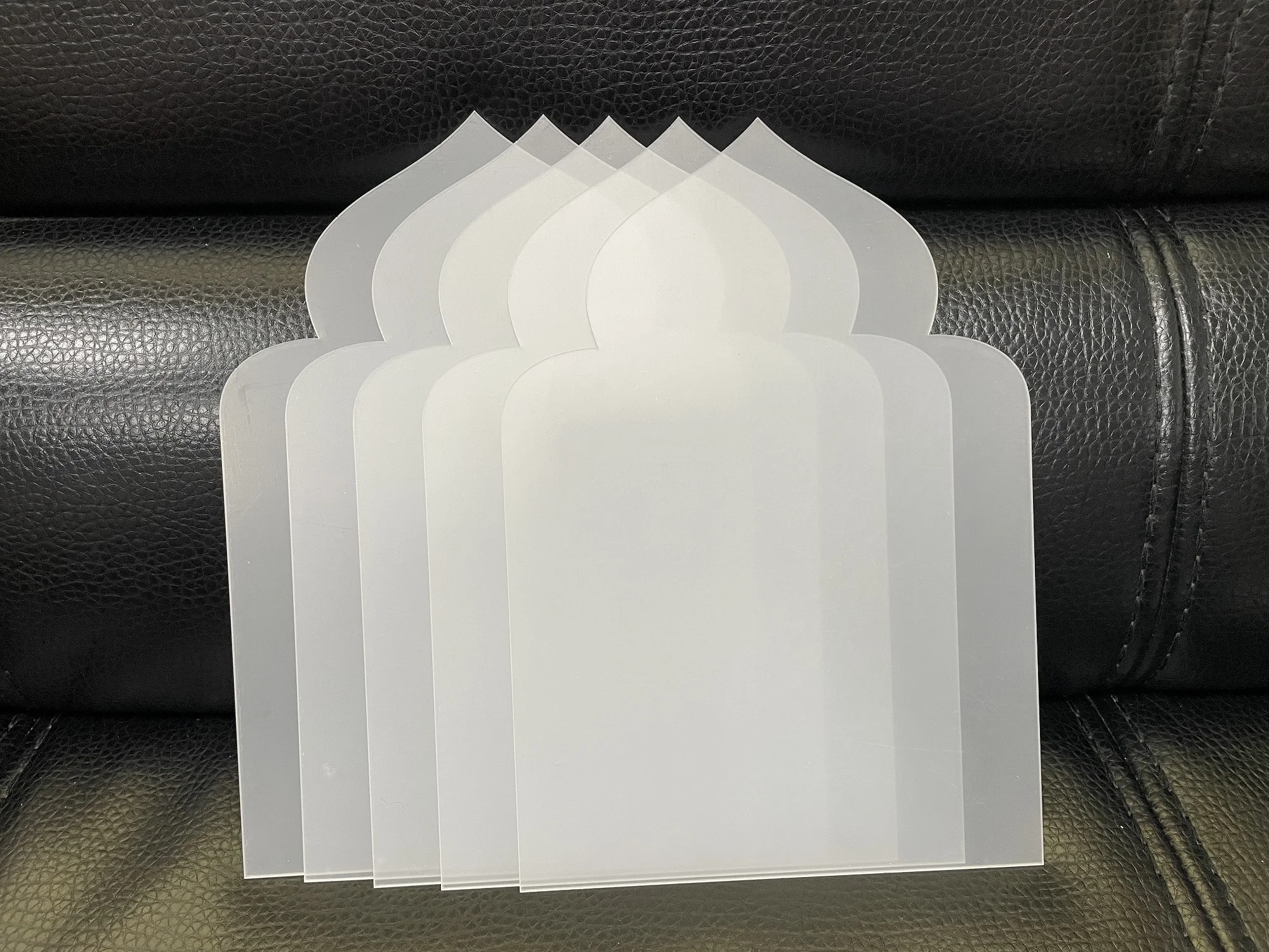 Acrylic sign holders Castle shape transparent acrylic sign for DIY party