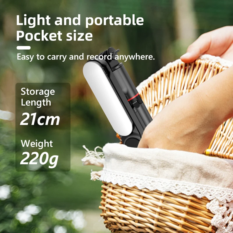 Selfie Stick KEELEAD L15 with Fill Light Foldable Mini Tripod Wireless Bluetooth Remote Shutter for iPhone Smartphones selfie stick tripod selfie stick sports camera selfie stick cell phone selfie stick smartphone selfie stick phone selfie tripod