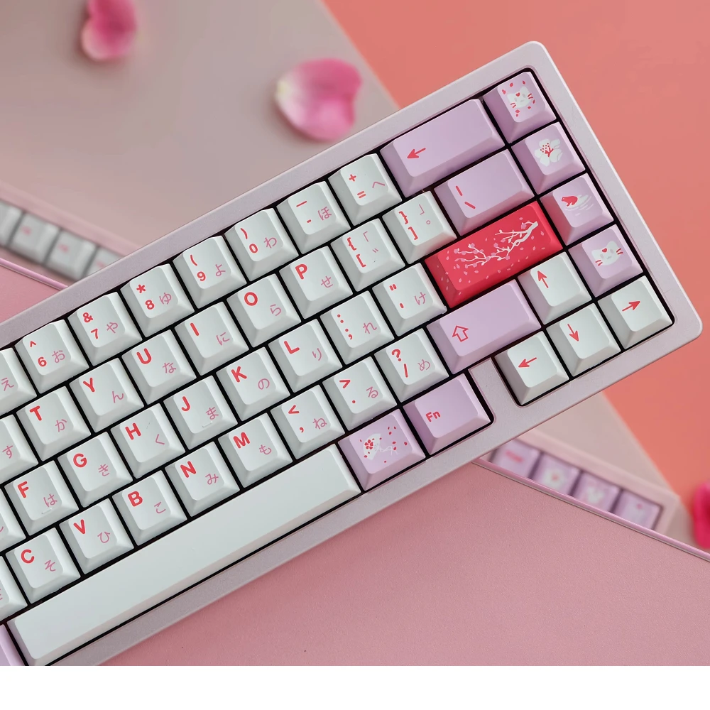 PBT GMK 하자쿠라 키캡, 체리 프로파일 키캡, 염료 승화 키캡, MX 스위치 기계식 키보드용