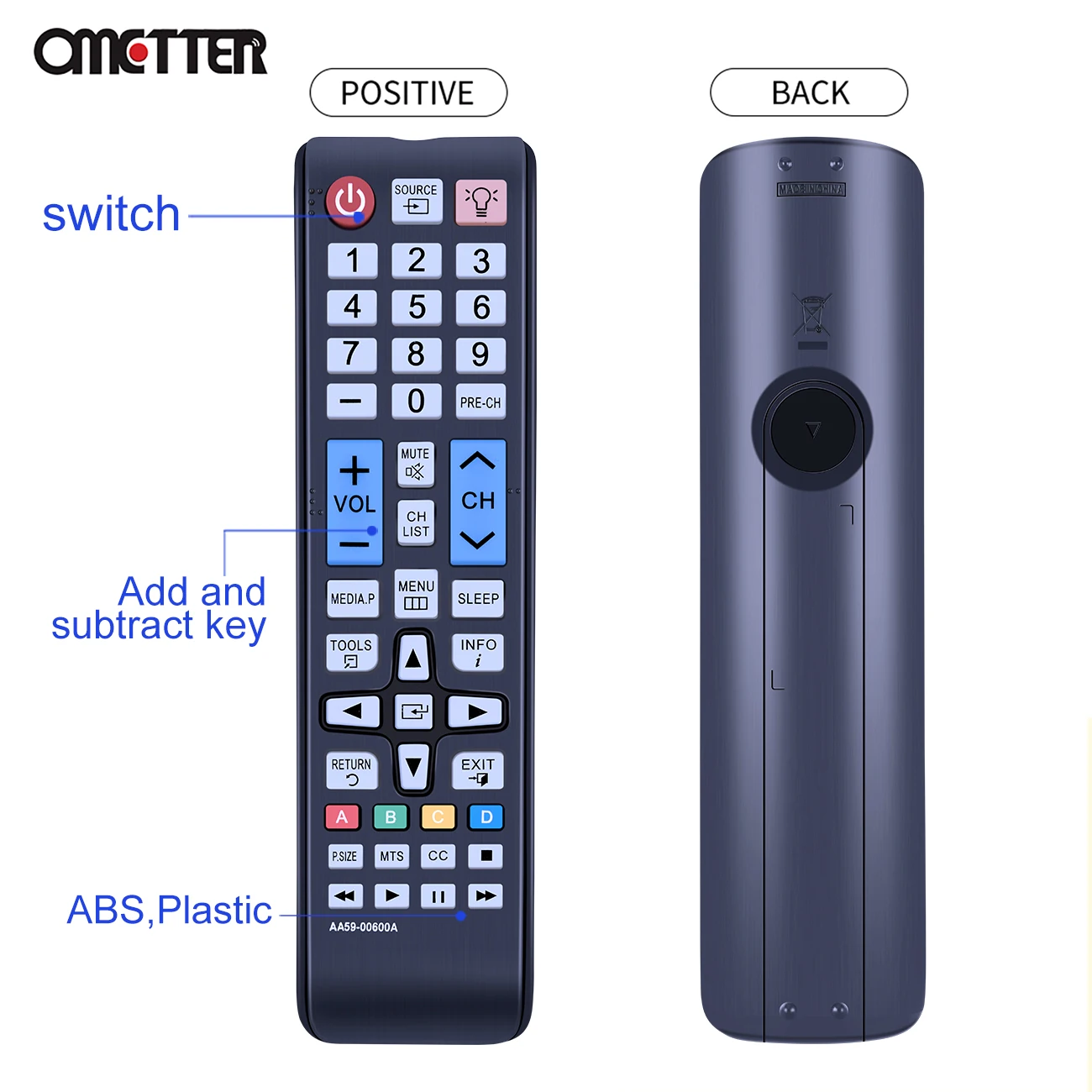 스마트 HD LED UN24M4500AF UN28M4500AF UN32M4500AF UN32M5300AF UN32M530DAF 용 기존 삼성 AA59-00600A TV 리모컨