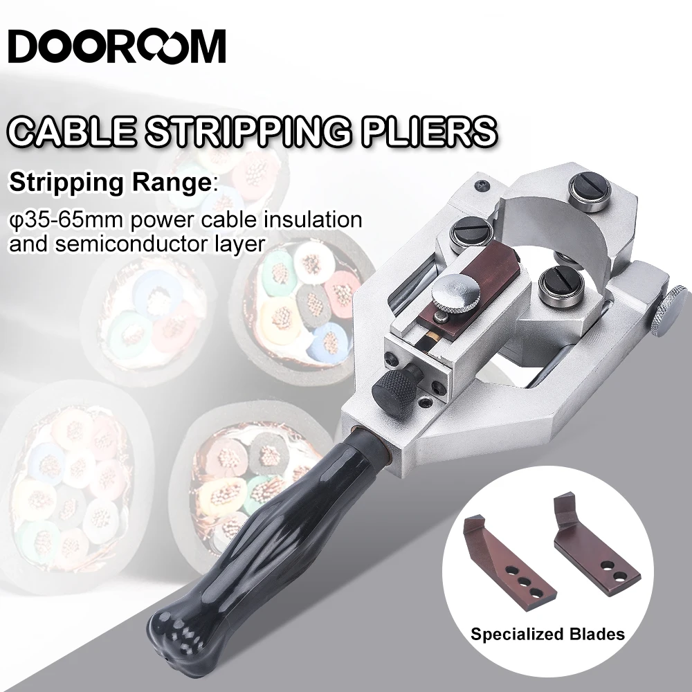 DOOROOM Multifunctional Manual Cable Stripper Cable Coaxial Stripper Semiconductor Stripper Knife Wire High Voltage KBX-65 fttf tools utp stp round and flat network cable rg59 rg6 rg11 coaxial cable stripping rotary wire stripper wire stripper cutter