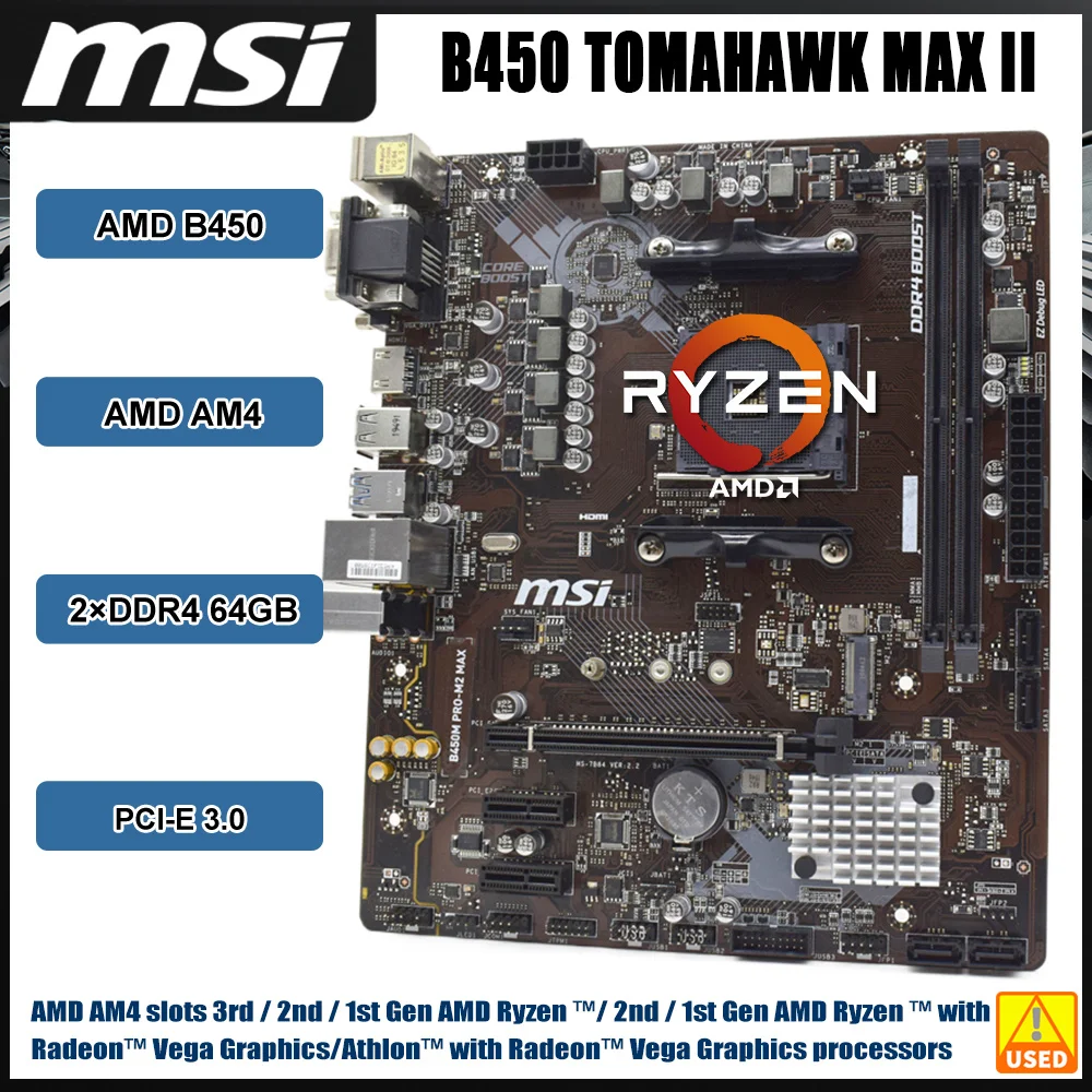 B450M Motherboard AM4 For Ryzen 5 5600G Cpus ASUS TUF B450MPRO GAMING